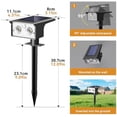 thumbnail image 2 of Btfarm Solar Spot Lights Outdoor Waterproof (Warm White, 2 Pack), Outdoor Solar Spot Lights, Solar Spot Lights Outdoor Brightest, 2 of 7
