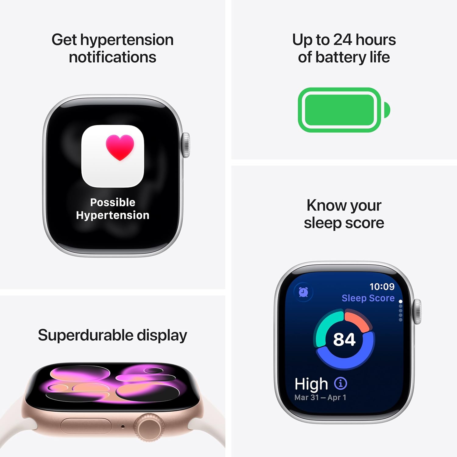 Apple Watch Series 11 (GPS) 42mm Space Gray Aluminum Case with Black Sport Band - S/M