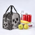 thumbnail image 2 of ZICANCN Insulated Lunch Bag for Women Men, Cupid Rose Skull Print Reusable Cute Lunch Bags for Picnic School Work Office, 2 of 8
