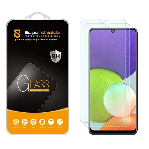 [2-Pack] Supershieldz for Samsung Galaxy F22 Tempered Glass Screen Protector, Anti-Scratch, Anti-Fingerprint, Bubble Free