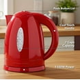 thumbnail image 5 of OVENTE Electric Kettle Hot Water Heater 1.7 Liter - BPA Free Fast Boiling Cordless Water Warmer - Auto Shut Off Instant Water Boiler for Coffee & Tea Pot - Red KP72R, 5 of 9
