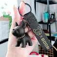 thumbnail image 5 of Dog Keychain Bulldog Keychain Cartoon Dog Keychain Bull Dog Keychain French Bulldog Keychain for Car Bag, Backpack, Handbag Decoration (hs), 5 of 5