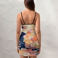 thumbnail image 4 of Ladies Elegant Sling Sleeveless Sexy Dress floral, 4 of 6