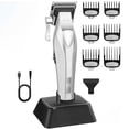 thumbnail image 6 of KM-1798 Professional Cordless Men’s Hair Clipper & Beard Trimmer – USB Rechargeable, DLC Blade, LED Display, Fade Edgers, All-In-One Grooming Kit (Perfect Gift for Men), 6 of 8