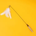 thumbnail image 2 of Interactive Long Wand Cat Toy with Replaceable Teaser Heads, Flexible Fishing Pole Style String Toy with Feathers for Exercise and Hunting Instinct Stimulation, 2 of 3