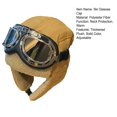 thumbnail image 7 of sunsanly Unisex Winter Hat with Goggles Thickened Velvet Lined Ear Protection Fuzzy Windoroof Buckle Fasten Heat Retention Outdoor Skiing Skating Snowboarding Lei Feng Hat, 7 of 7