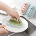 thumbnail image 7 of 3Pcs Kitchen Sponge Bathtub Pool Scrub Brush Strong Scouring Dish Washing Cleaning Brush, 7 of 7
