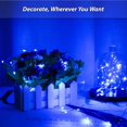 thumbnail image 2 of Blue Led String Lights Battery Operated 50 Micro Led String Lights 5m Led String Lights Indoor Outdoor With Battery Saving Timer, 2 of 4