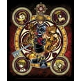thumbnail image 2 of Men's Kingdom Hearts 2 Stained Glass Art Graphic Tee Black 2X Large, 2 of 5