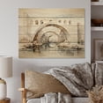 thumbnail image 2 of Designart "Minimalist Archway Grey Bridge II" Architecture Print on Natural Pine Wood, 2 of 5