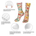 thumbnail image 3 of Cauagu Colorful Chicken Pattern Fun Novelty Crew Socks,Casual Athletic Socks Neutral Socks Cozy Crew Socks Christmas Gift, 3 of 7