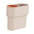 thumbnail image 3 of Cubo de basura con mini vaso desmontable Papelera Contenedor de basura doméstico Abierto Beige, 3 of 9