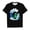 Z67-Black, variant on Kids' Surfing Crocodile Wave Print T-Shirt, Boys' Cartoon Alligator Graphic Tee, Summer Beach Adventure Casual Top