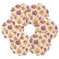 thumbnail image 7 of Yayeee 6 PCS Drink Coasters with Holder Set Woven Absorbent Round Tabletop Hot Pad, Gray Autumn Leaves, 7 of 7
