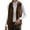 Brown, variant on WTOBBY Women's Fashionable Plaid Comfortable Fleece Cardigan Vest Stand Collar Sleeveless Women's Jacket, Lightweight Layering Piece with Chic and Modern Design,Beige L