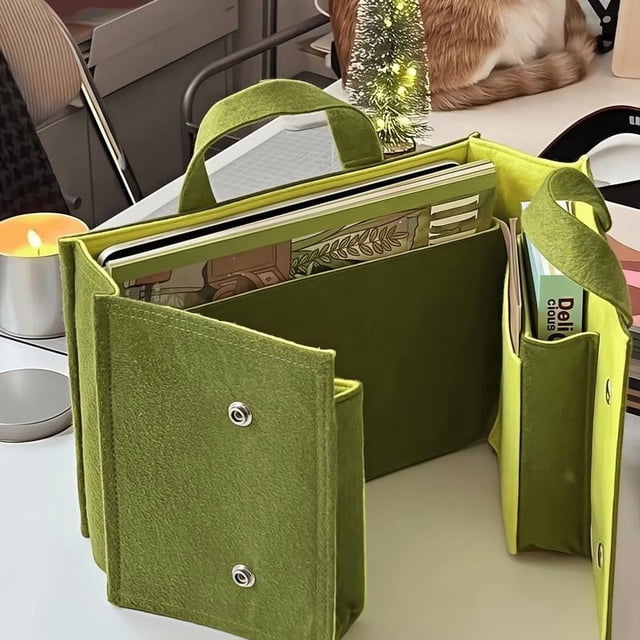 Btomtd Portable Storage Bag - Foldable Backpack Travel Briefcase Laptop Bag, Green