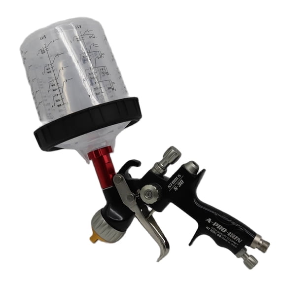 Spray Gun With 1.3 And 1.7mm Car Paint Gun With 600CC Mix Tank And Adpater Varnish Paint Sprayer /Air Spray Gun/Air Tools ,Easy to Use
