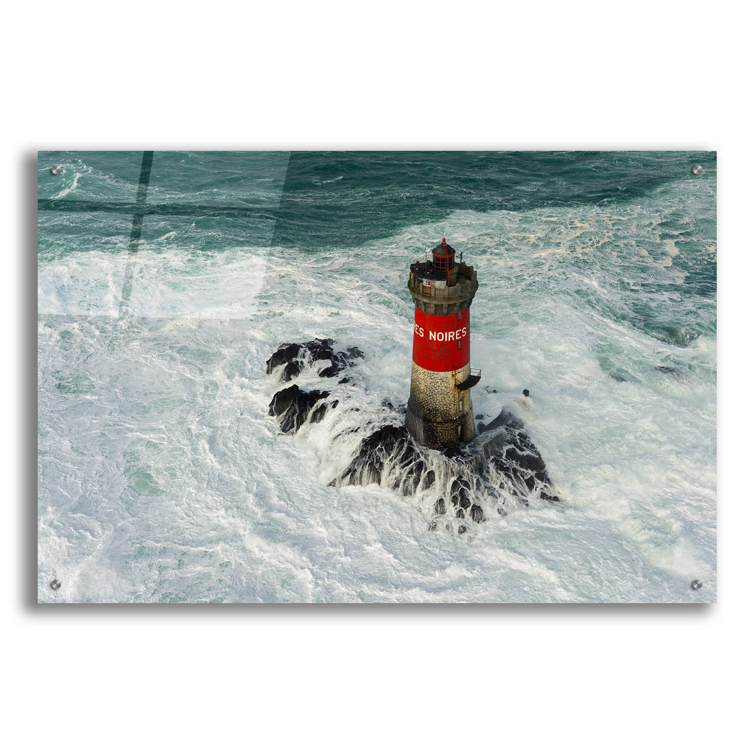 Epic Art 'Phare Des Pierres Noires Dans La Tempete' by Mathieu Rivrin