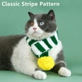 thumbnail image 5 of Clearance Christmas Striped Knitted Dog Scarf Winter Dog Neck Warmer Xmas Holiday Pet Bandana Cat Puppy Scarf Accessories, 5 of 6