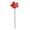Red, variant on QIUXUJ - 28cm Tall Matte Yellow Handmade Ceramic Everlasting Flower Decor with Metal Stem, Permanent Floral Vase Filler, Year-Round Tabletop & Interior Home Accent Ornament (E)