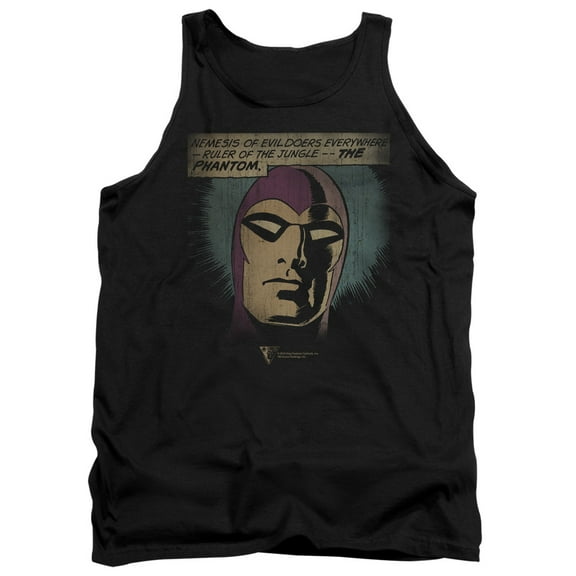 Phantom Evildoers Beware Adult Tank Top Black