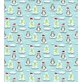 thumbnail image 2 of Ambesonne Funny Duvet Cover Sets, Penguin Snowman Ice Floe, 2-Queen, Multicolor, 2 of 6