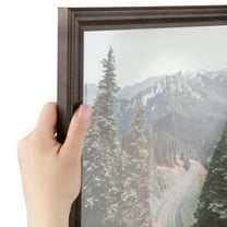 ArtToFrames 8x12 Inch Walnut Picture Frame, This Brown Wood Poster Frame is Great for Your Art or Photos, Comes with Regular Glass (4094)