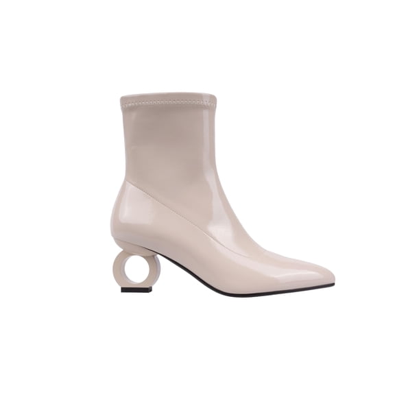 Ninety Union GREECE Metallic Circle Heel Bootie, Beige, 12