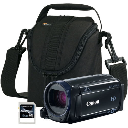 Canon Black VIXIA HF R60 HD Camcorder with 16GB SDHC Memory Card and