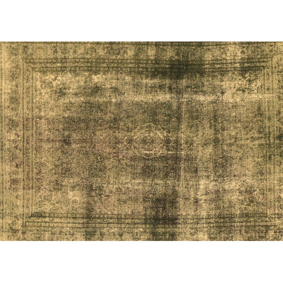 Ahgly Company Indoor Rectangle Abstract Brown Modern Area Rugs, 2' x 5'