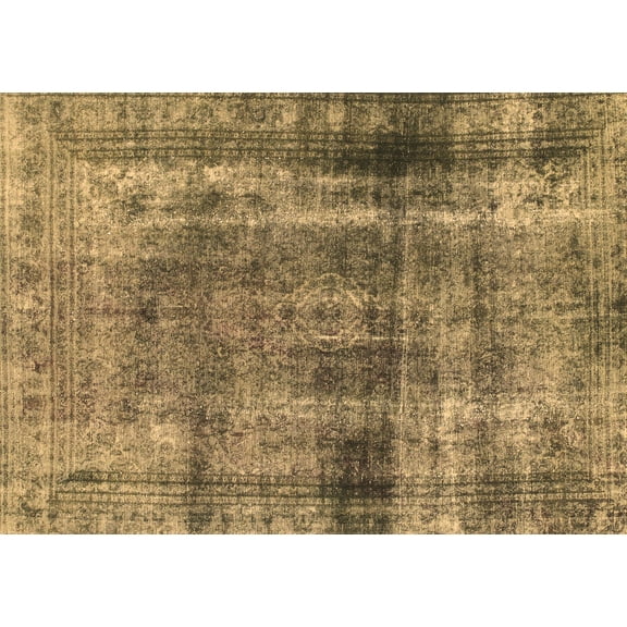 Ahgly Company Indoor Rectangle Abstract Brown Modern Area Rugs, 2' x 3'