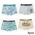 thumbnail image 2 of Esaierr Toddler Baby Cotton Underwear for 4PCS Kids Boys Boxer Briefs Colour Mix & Match for 3-18Y, 2 of 5