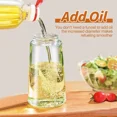 thumbnail image 3 of Botella pulverizadora de vidrio para cocina, dispensador de aceite, tarro pulverizador de aceite para barbacoa, hornear, suministros de cocina, 470ML, 3 of 5