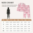 thumbnail image 4 of Vsdgher Pink Flamingo Pajamas Set Long Sleeve Sleepwear Womens Button Down Nightwear Pj Sets-Small, 4 of 7