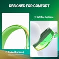 thumbnail image 4 of homicozy Noise Cancelling Headphones for Kids,Teens Ages 3-16,Cool Cyberpunk Ear Hearing Protection,SNR 25dBSound Proof Safety Earmuffs for Concerts,Monster Trucks,Sensitive Ears(Green), 4 of 8