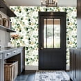thumbnail image 3 of Peel and Stick Wallpaper Watercolor Eucalyptus Leaves Gold White green Wall Mural 17.7in x 9.8ft Self Adhesive Removable Wall Paper Renter Friendly Wallpaper for Girl Bedroom Nursery Livingroom, 3 of 8