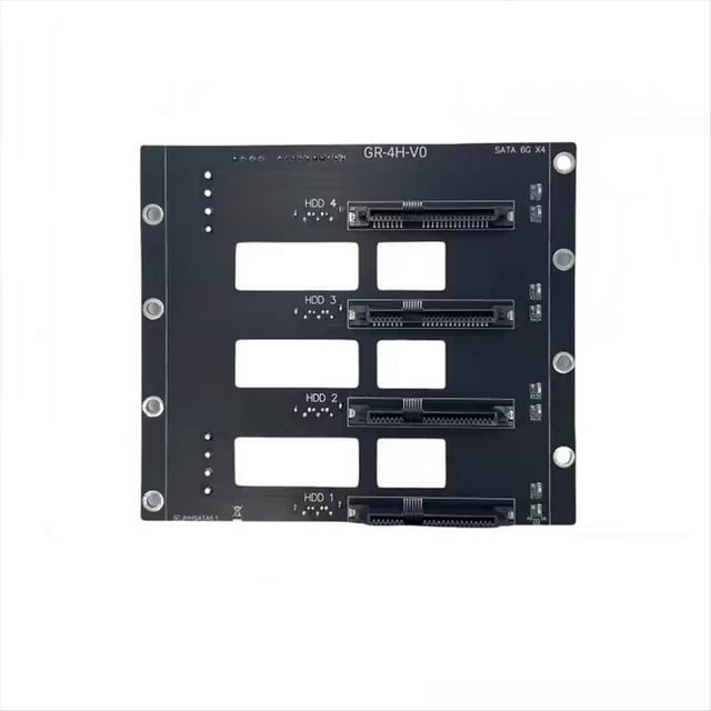 6Gbps SSD HDD SATA5.1 Hard Disk Drive Backplane Nas Storage Card Server Expansion Board SATA to 4-Disks Adapter 2 X 4D