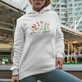 thumbnail image 2 of Grow in Grace 2 Peter 3 18 Bible Verse with Flowers Art Merch Gift, White Hooded Sweatshirt or Hoodie, Small, 2 of 5
