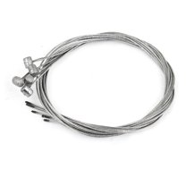 Unique Bargains 5 Pcs Steel 29.5 Inch Long 1.2mm Diameter Bicycle Front Brake Cable Wire Silver Stone
