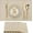 Beige, variant on Beige Cloth Placemats Set of 6 - Easy to Clean Fabric Table Placemats - Machine Washable Placemats - Heat Resistant Non-Slip Table Mats (Beige, 6)
