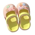 thumbnail image 4 of Suilloe Toddler Girls Clogs Shoes Cute Cartoon Design Sole Soft Sandals Mary Jane Style Breathable -On Beach Slippers, 4 of 4