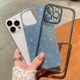 thumbnail image 3 of Compatible with iPhone 13 Pro Max Glitter Plating Case, Luxury Bling Sparkly Shiny Clear Case for iPhone 13 Pro Max 6.7" Camera Protection Soft TPU Shockproof Cover for Women Girl Light Blue, 3 of 7