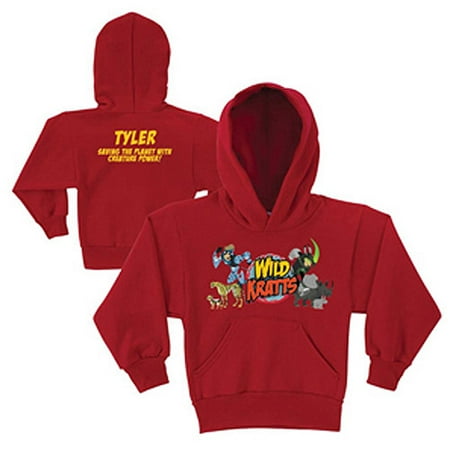 Personalized Wild Kratts Creature Adventure Red Kids' Hoodie