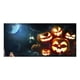 thumbnail image 1 of Póster Con Logotipo De Tela Con Temática De Halloween. Cartel De Fondo Para Colgar Con Calabaza, Murciélago Y Luna, Utilizado Para La Decoración De Fiestas De Halloween., 1 of 4