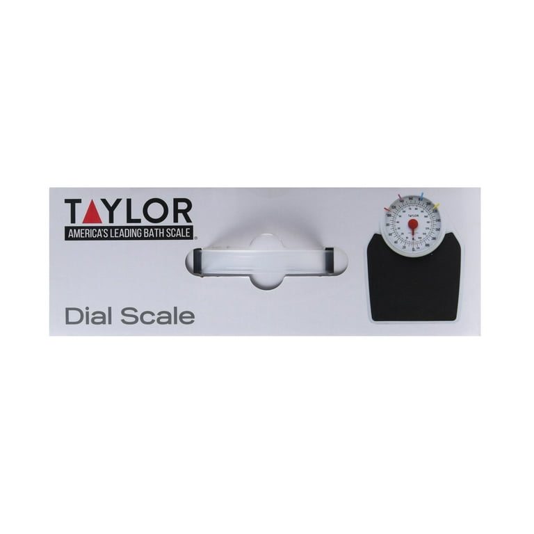 Taylor Large Analog Dial Bathroom Scale, 330 lb. Capacity
