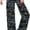 Black Glitch Grunge, variant on Top-kevin Black Glitch Grunge Women's Yoga Pants Wide Leg Loose Casual Straight Lace Up Pants Lounge Sweatpants