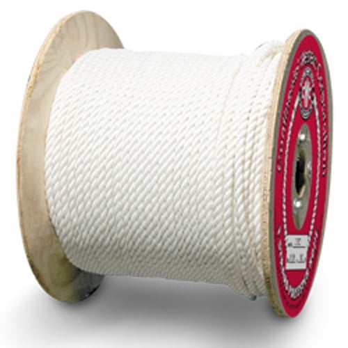 CWC 3-Strand Polyester Rope - 5/8" x 600 ft., White