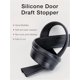 thumbnail image 4 of Tapón de puerta de silicona mejorado, bloqueador de sello de puerta deslizante debajo de la puerta, barrido debajo de la puerta (3.25 pies, negro), 4 of 7