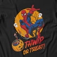 thumbnail image 3 of Marvel Spider-Man Halloween Thwip Or Treat! Men's T Shirt (Black, S-XXXL), 3 of 4