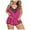 Pink, variant on WZXFASHION Women Lingerie Lace Underwire Racy Muslin Sleepwear Underwear Nightdress Sexy Two-Piece Pajamas Intimates Black XL